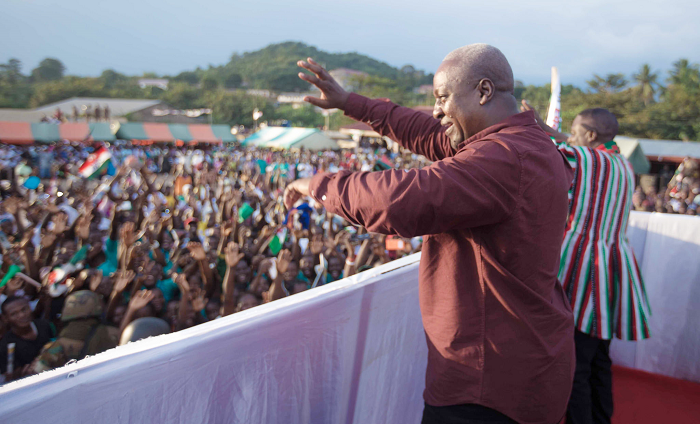  Prez Mahama addressing one of the rallies